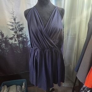 ❤️❤️❤️ Plus Size Shein Blue Romper